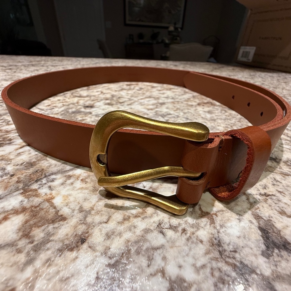 Frye brown belt